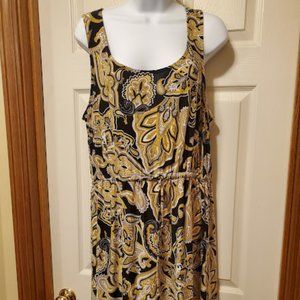 Sleeveless dress with drawstring waist Sx XL